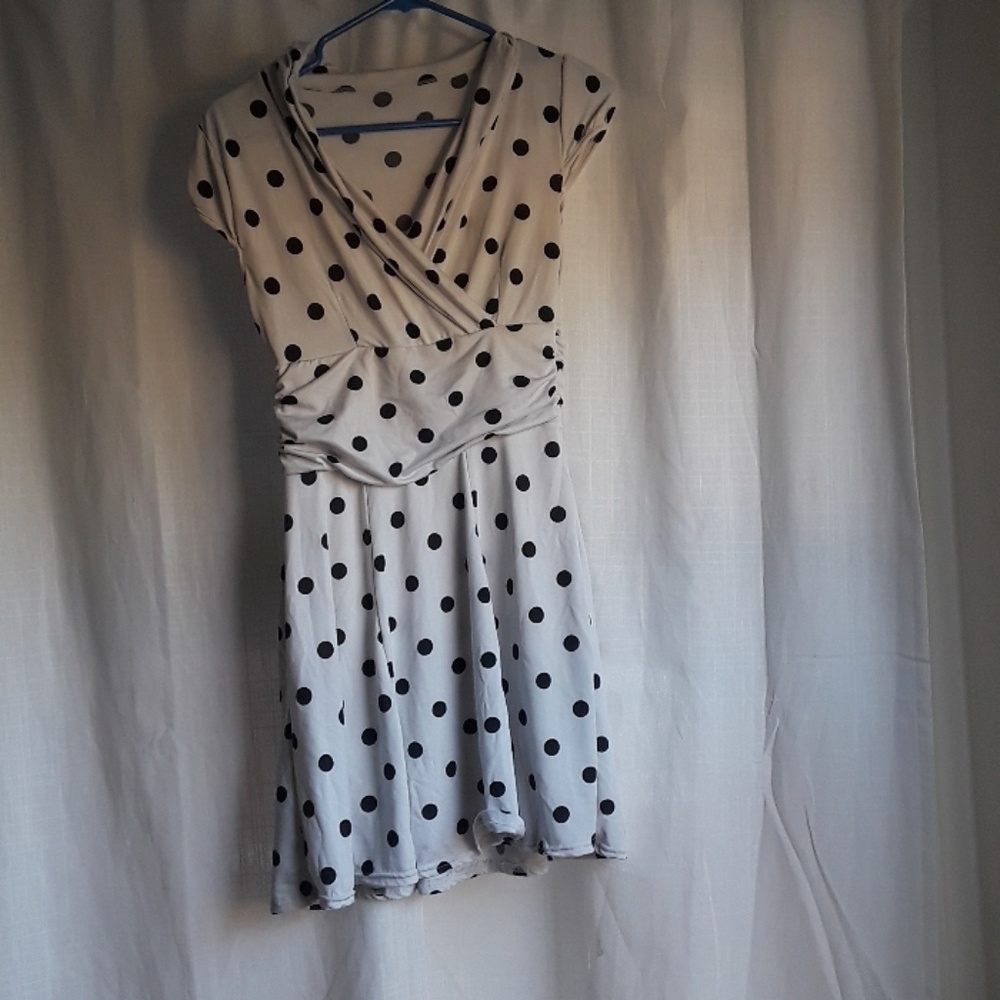 Black and White Polka Dot Dress